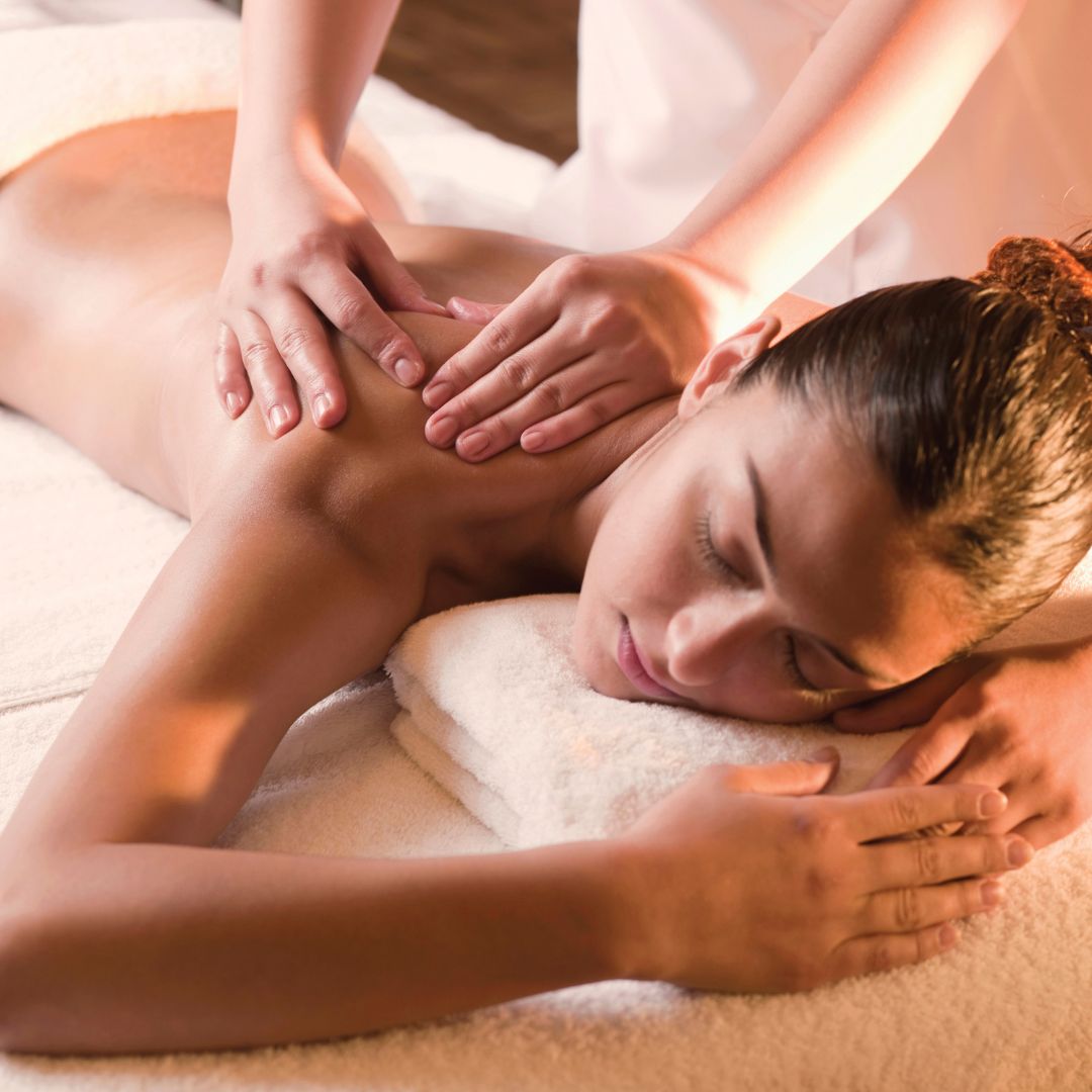 woman getting a massage
